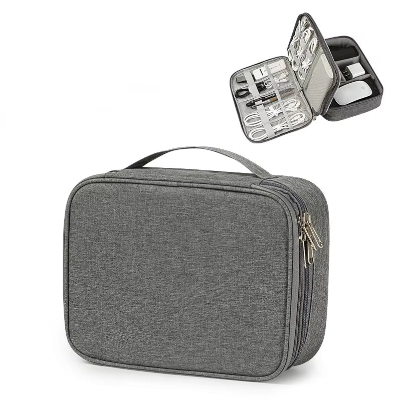 Pochette de voyage pour câbles et chargeurs, 3 compartiments - ZAK INFORMA
